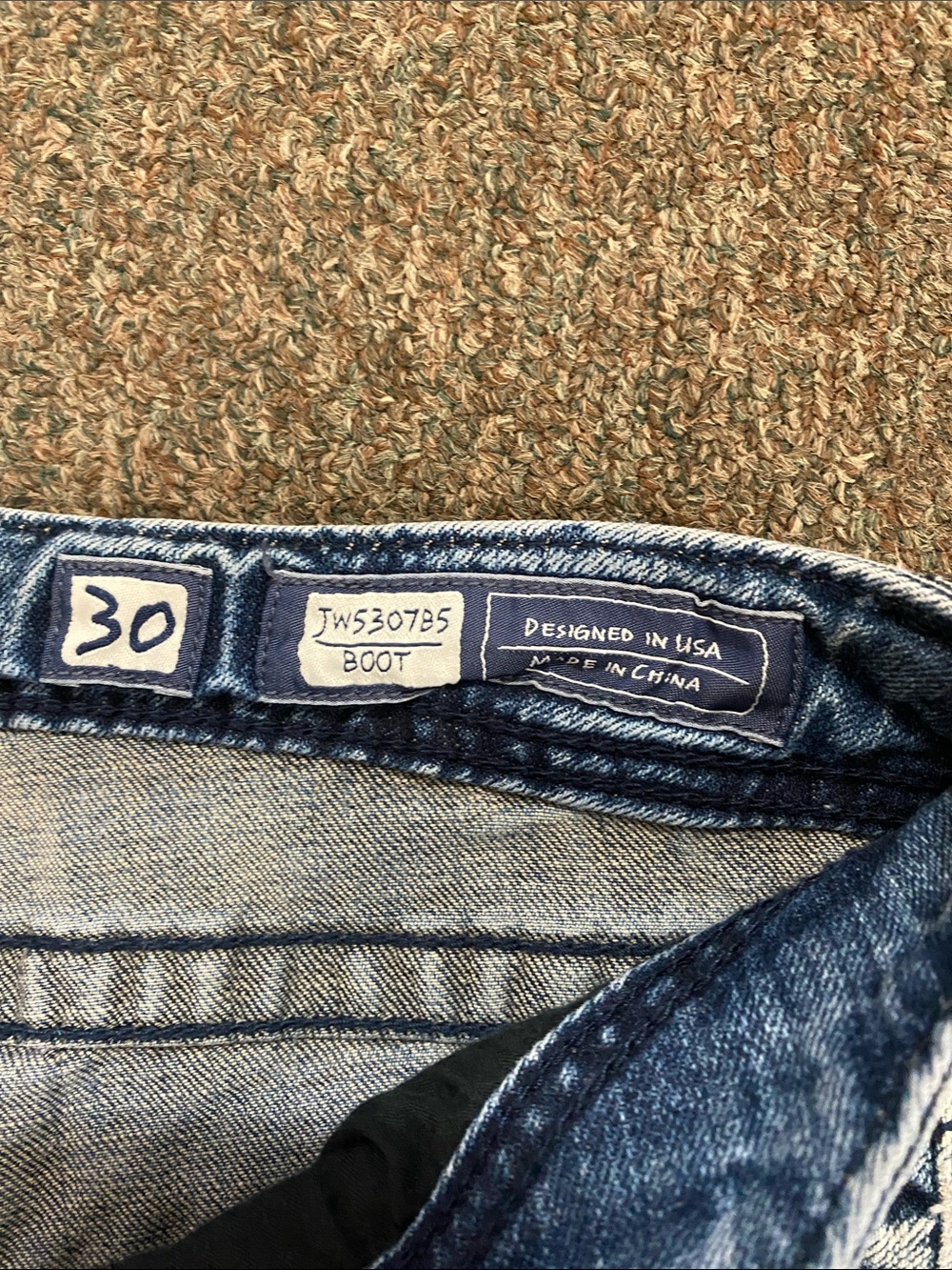 Miss Me Women's Light Blue Bootcut Jeans with Faded Detailing - Picture 3 of 11
